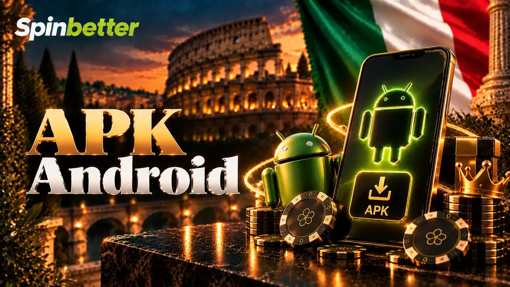 Banner sul pacchetto APK per Android e sulla sua installazione