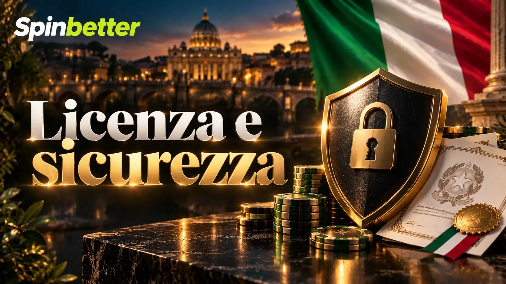 Banner su licenza Curaçao e sicurezza del conto di gioco