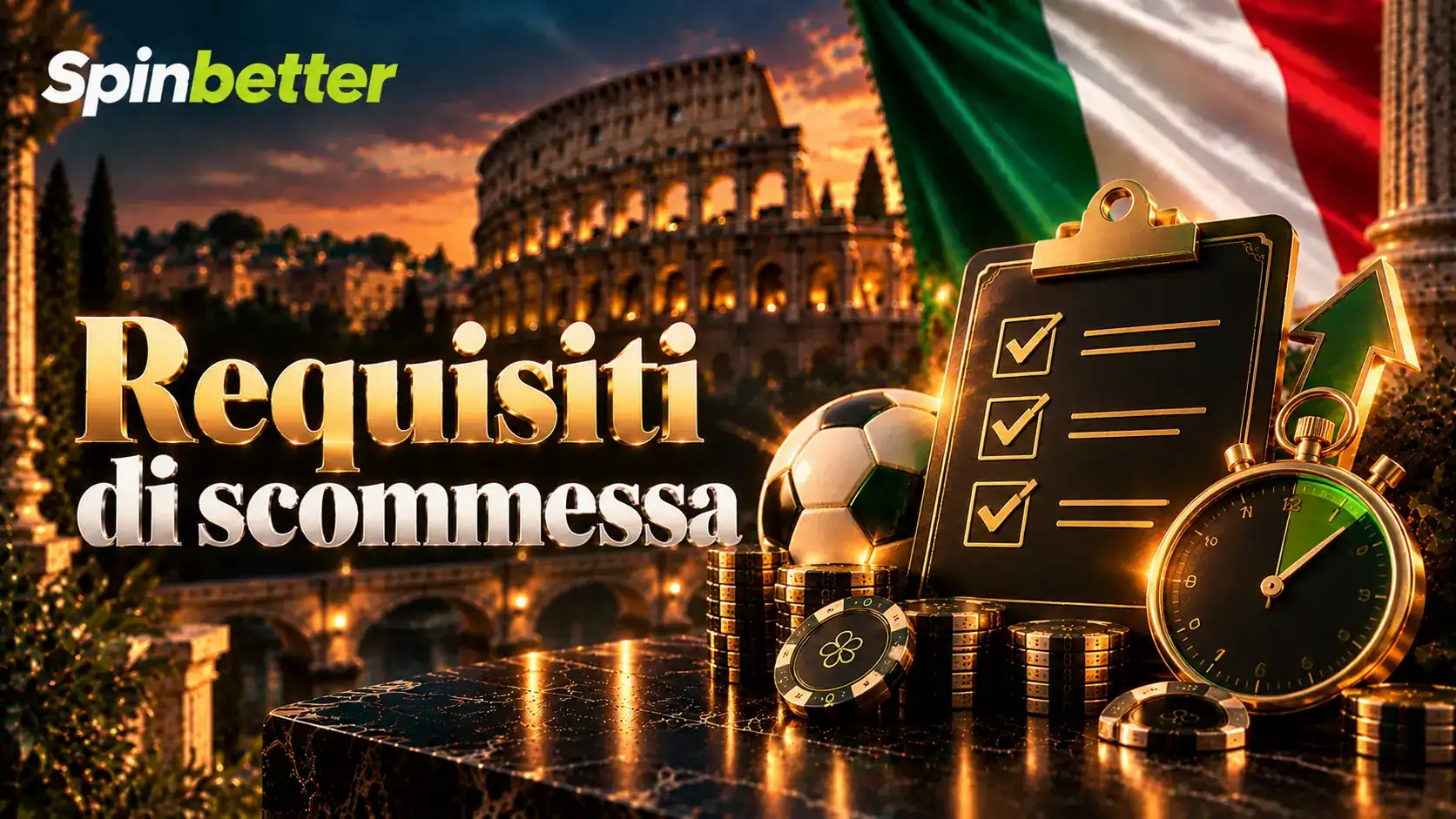 Banner sui requisiti di scommessa applicati agli importi bonus